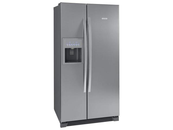 Tudo sobre 'Geladeira/Refrigerador Electrolux Frost Free - Side By Side 504L Dispenser de Água SS72X Titanium'