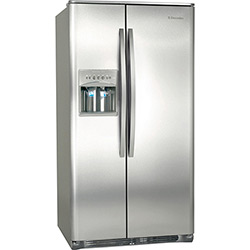Geladeira / Refrigerador Electrolux Side By Side SS77X - 666 Litros - Inox, Water Dispenser e Ice Maker Externos 110V
