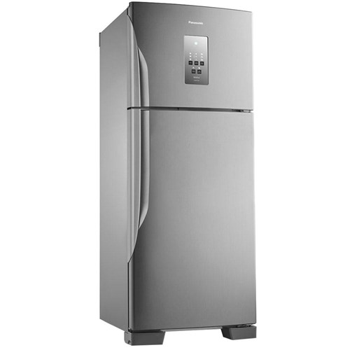 Geladeira/Refrigerador Panasonic Frost Free 2 Portas Econavi Nr-Bt51pv3 435 Litros Aço Escovado - 110V