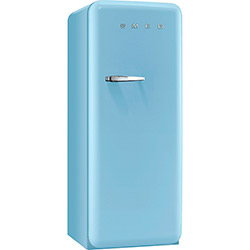 Geladeira / Refrigerador Smeg 1 Porta Anos 50 Direita 247L Azul Claro