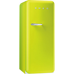 Geladeira / Refrigerador Smeg 1 Porta Anos 50 Direita 268L Verde Maçã