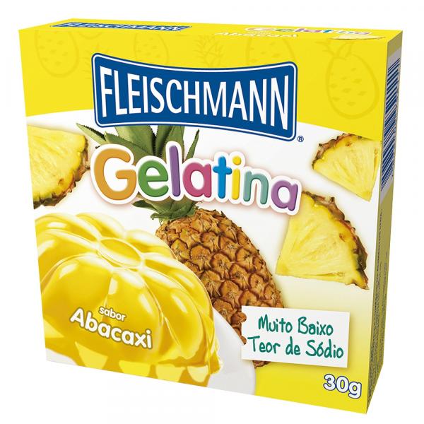 Gelatina em Pó Abacaxi 20g - Fleischmann