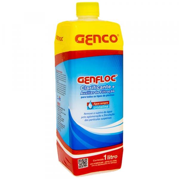 Genfloc Clarificante e Auxiliar de Filtração 1 Litro Genco