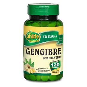 Gengibre com Chá Verde 120 Comprimidos - 400mg – Unilife