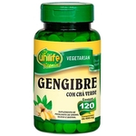 Gengibre com Chá Verde 400mg 120 comprimidos Unilife