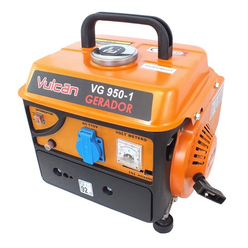 Gerador a Gasolina 2 Tempos 2,5Hp Vg950 E-1 Vulcan Ferramentas 950W Laranja