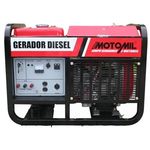Gerador de Energia a Diesel 12000w Trifásico 380v (220v Mono) - 12 Kva - Motomil Mdg-12e