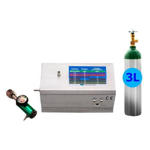 Gerador Ozônio Medicinal+fluxômetro+cilindro 3 L+ Acessórios