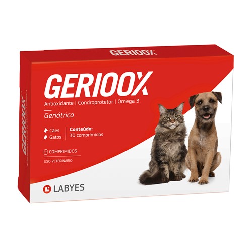 Gerioox para Cães e Gatos Uso Veterinário com 30 Comprimidos