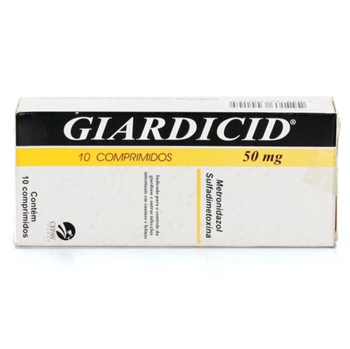 Giardicid 50mg - 10 Comprimidos