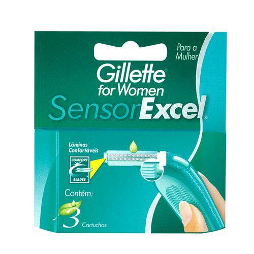 Tudo sobre 'Gillette Carga Sensor Excel For Women C/3'