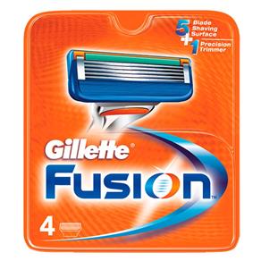 Gillette Fusion - Lâmina de Barbear - 4 Unidades