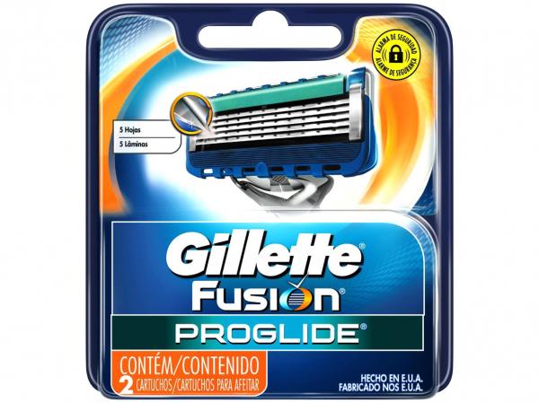 Gillette Fusion Proglide Recarga 2 Cartuchos - Gillette