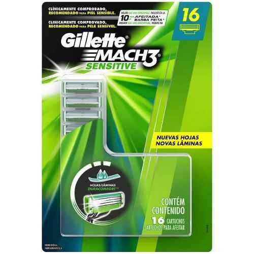 Gillette Mach3 Sensitive 16 Cartuchos