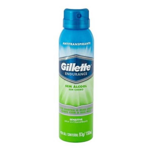 Gillette Sensitive Desodorante Aerosol Jato Seco 150ml