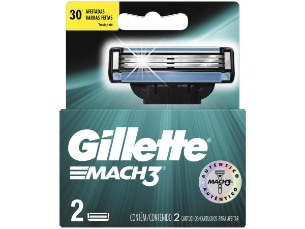 Gillette Shave Care Mach3 - Cartuchos de Barbear 2 Peças