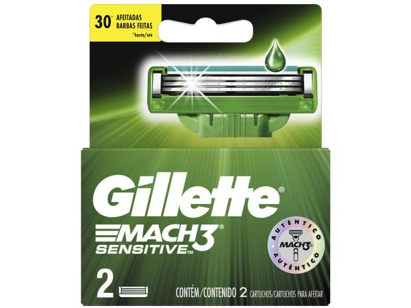 Tudo sobre 'Gillette Shave Care Mach3 Sensitive - Cartuchos de Barbear 2 Peças'