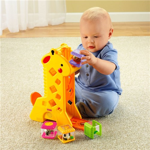 Girafa com Blocos - Fisher Price B4253 Mattel