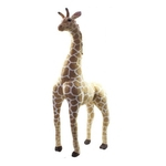 Girafa Pelúcia Realista Em Pé 128cm