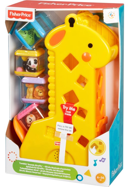 Girafa Pick-a-Blocks 4 Blocos Fisher-Price