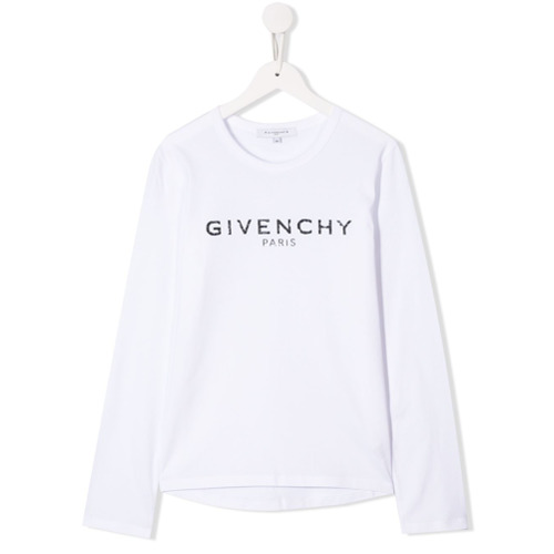 Givenchy Kids Camiseta Mangas Longas - BRANCO