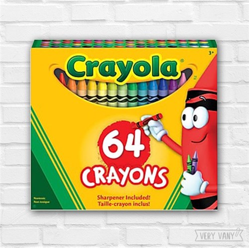 Giz de Cera Crayola com 64 Cores