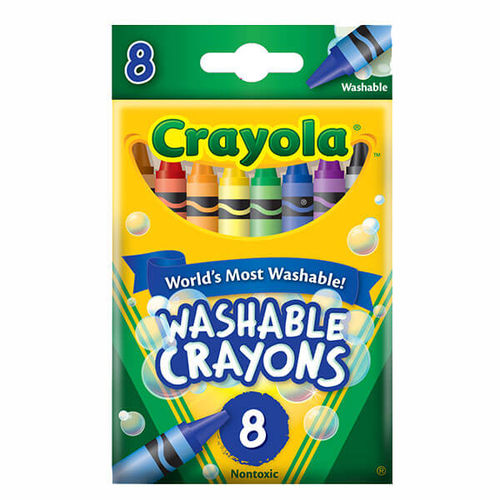 Giz de Cera Lavável 8 Cores - Crayola