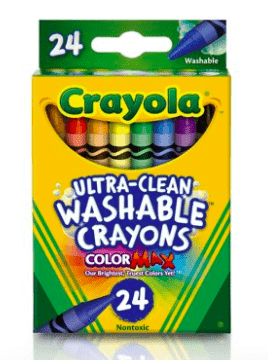 Giz de Cera Lavável Crayola - 24 Cores