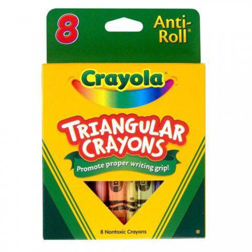 Giz de Cera Triangular 8 Cores Crayola