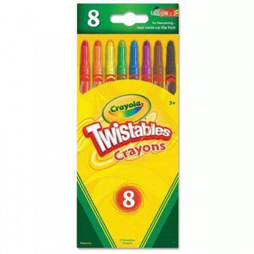 Giz de Cera Twistable 8 Cores Crayola