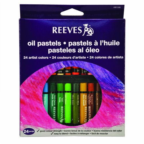 Giz Pastel Oleoso Reeves com 24 Cores - 4881586