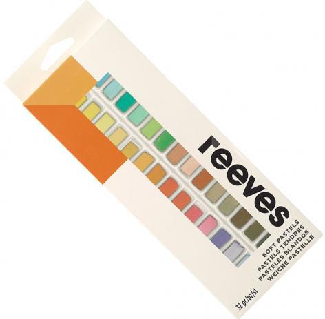 Giz Pastel Seco Reeves Curto 32 Cores