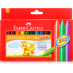 Gizão de Cera - Estojo com 15 Cores - Faber Castell