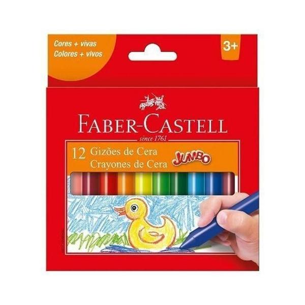 Gizão de Cera Faber Castell 12 Cores Jumbo - Faber-Castell