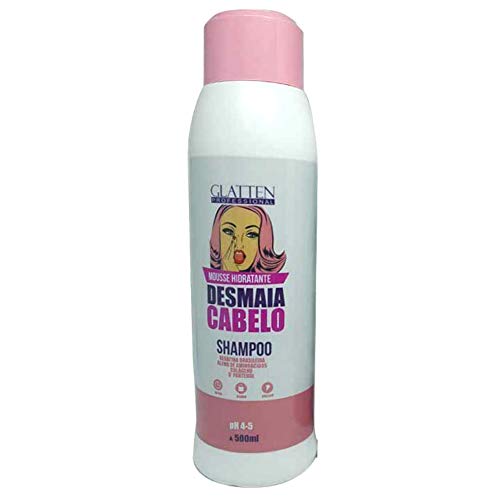 Glatten Desmaia Cabelo Shampoo Mousse Hidratante 500ml