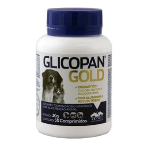 Glicopan Gold 30 Comp. Suplemento para Animais - Vetnil