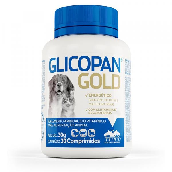 Glicopan Gold - 30 Comprimidos - Vetnil