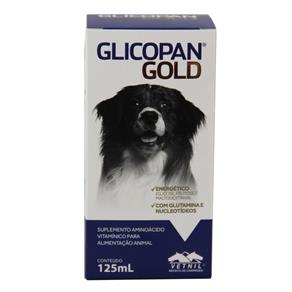 Glicopan Gold 125ml Suplemento para Animais - Vetnil