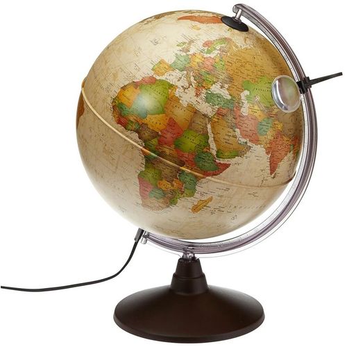 Tudo sobre 'Globo Terrestre Vintage Iluminado Marco Polo 30cm com Lupa Tecnodidattica'