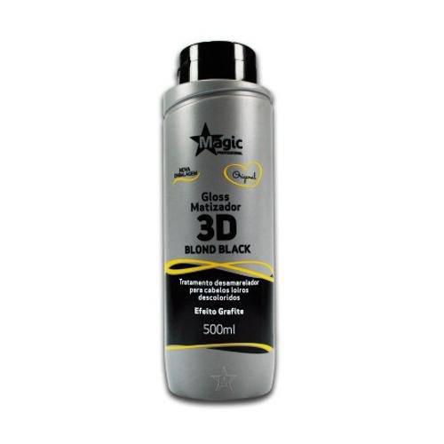 Gloss Matizador 3D Blond Black - Efeito Grafite - 500ml - Magic Color