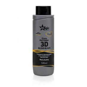 Gloss Matizador Magic Color 3D Blond Black - Efeito Grafite - 500ml - 500ml