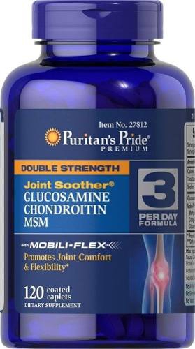 Tudo sobre 'Glucosamina 1500 Condroitina 1200+ Msm 120cps Envio em 24hrs - Puritans Pride'
