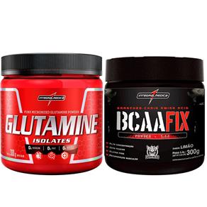 Glutamina 300g Isolates + Bcaa Fix Powder Integral Médica - 300g - Glutamina