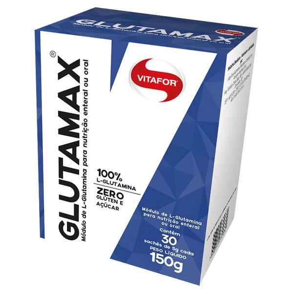 Glutamina GLUTAMAX - Vitafor - 30 Sachês de 5g Cada