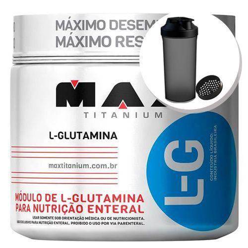 Tudo sobre 'Glutamina L-g - 300g + Coqueteleira 600ml Preta - Max Titanium'