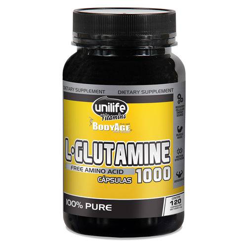 Glutamina Pura 120 Cápsulas Unilife