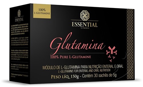 Glutamina (Sachês) 100% Pure L-Glutamine 30 Sachês (5G)