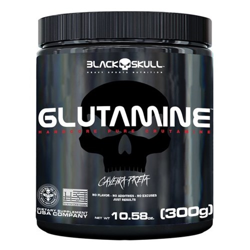 Glutamine 300g - Black Skull