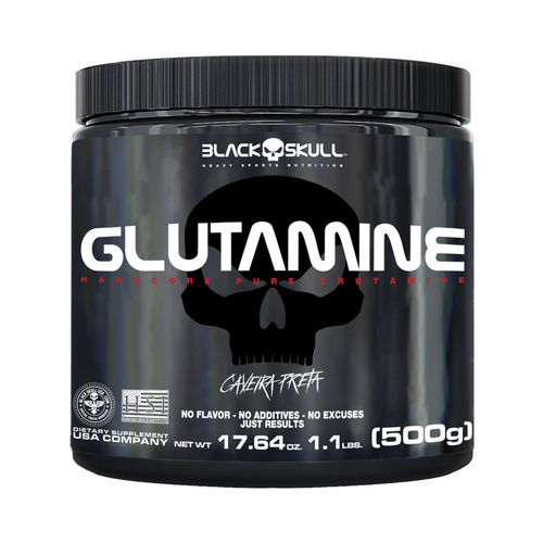 Glutamine - 500g - Black Skull / Caveira Preta