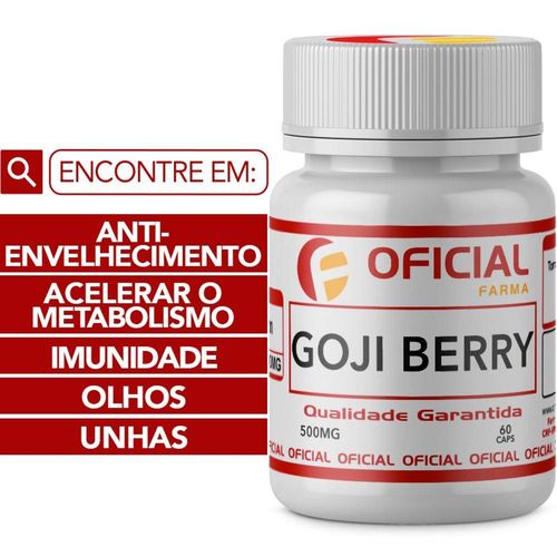 Goji Berry 500Mg Concentrado 60 Cápsulas - OficialFarma